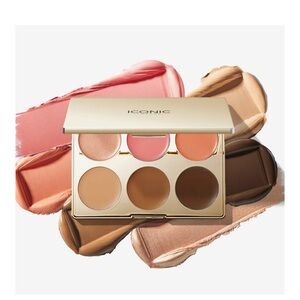 Iconic London Multi-Use Cream Blush Bronze & Highlight Palette